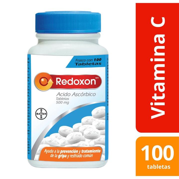 Bayer Redoxon Acido Ascorbico Vitamina C Con 100 Pz