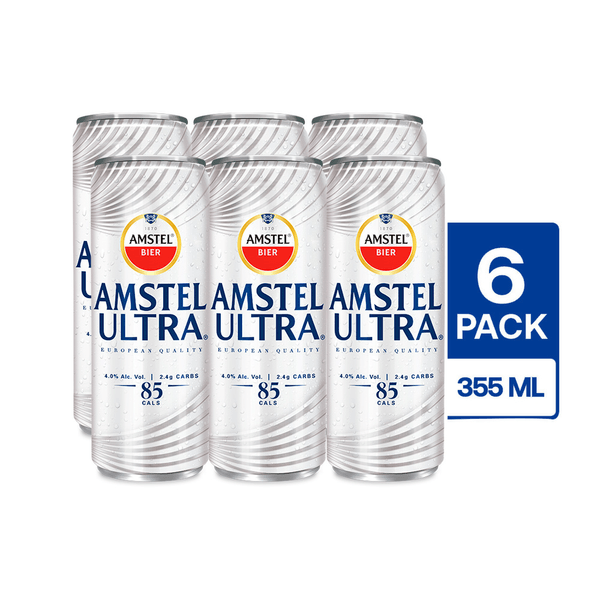 Cerveza Amstel Ultra 6 Pack En Lata 355 Ml