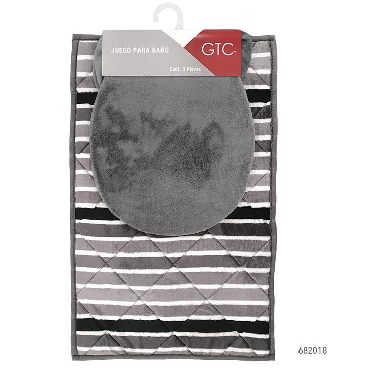 Juego De Baño Gtc Gris 3 Pz
