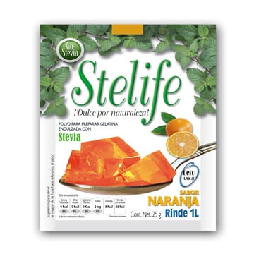 Polvo Para Gelatina Jelly Naranja 25 G
