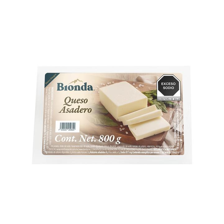 San Jacinto Bionda Queso Asadero 800 G