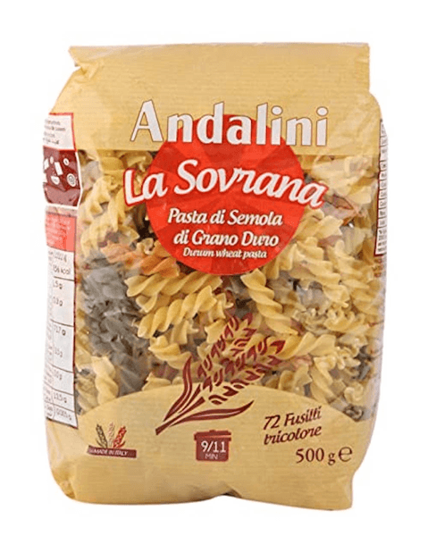 Andalini Pasta Fusilli Tricolore #72 500 G