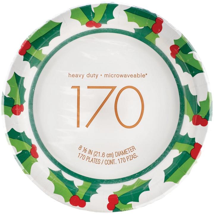 Plato Carton Navideño 8.5 In 170 Pz
