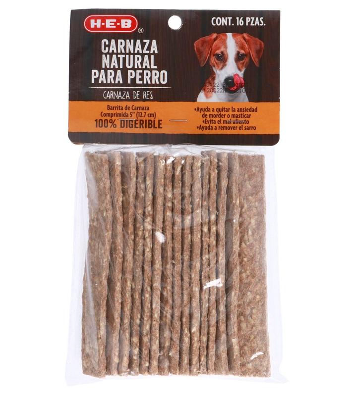 Carnaza Natural De Res Para Perro Barrita 16 Pz