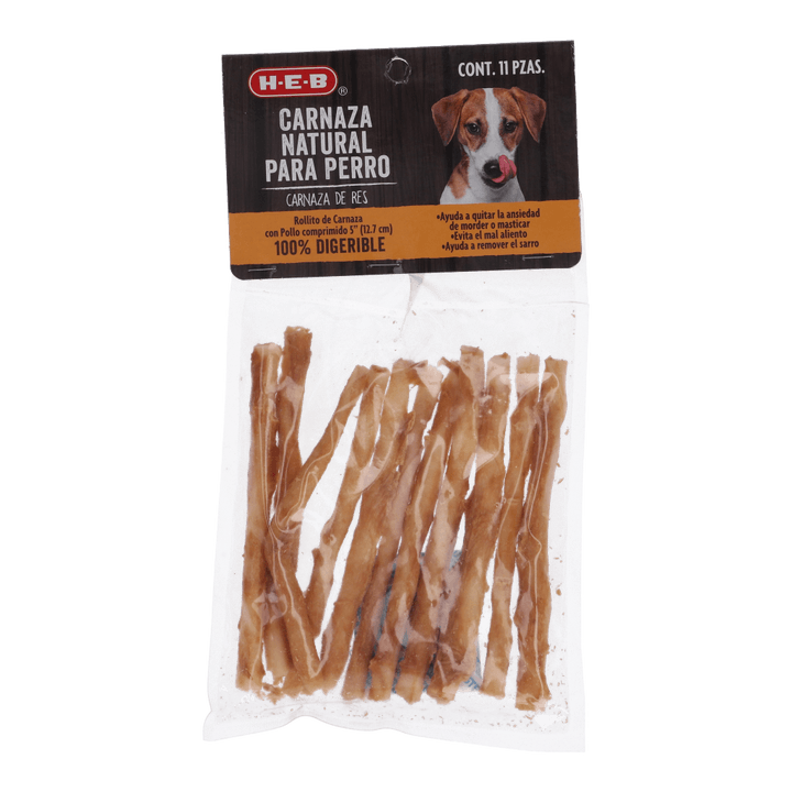Carnaza Natural De Res Para Perro Rollito 1