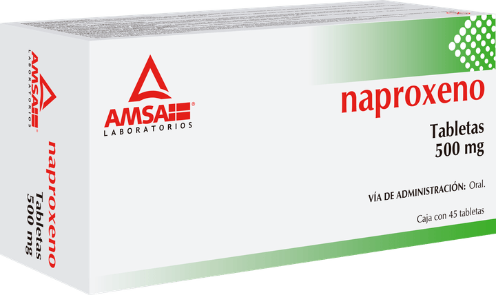 Naproxeno 500 Mg 45 Tabletas Gen 45 Pz