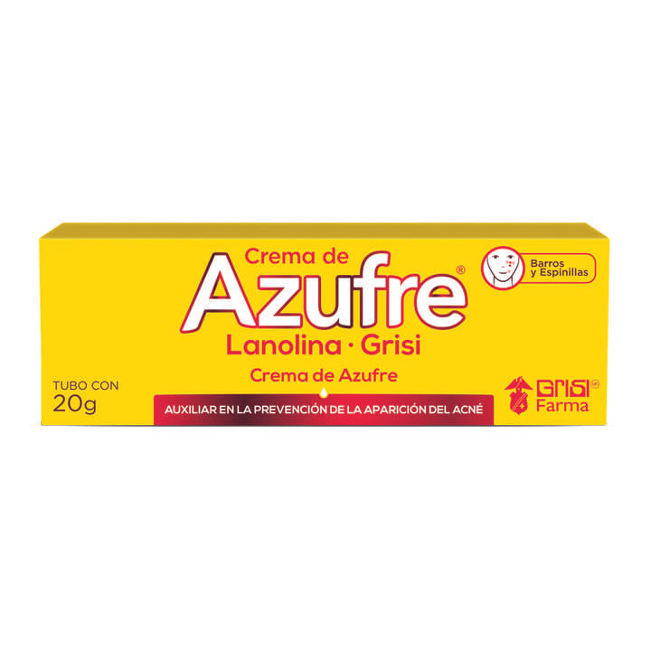 Crema De Azufre Grisi Con Lanolina 20 G