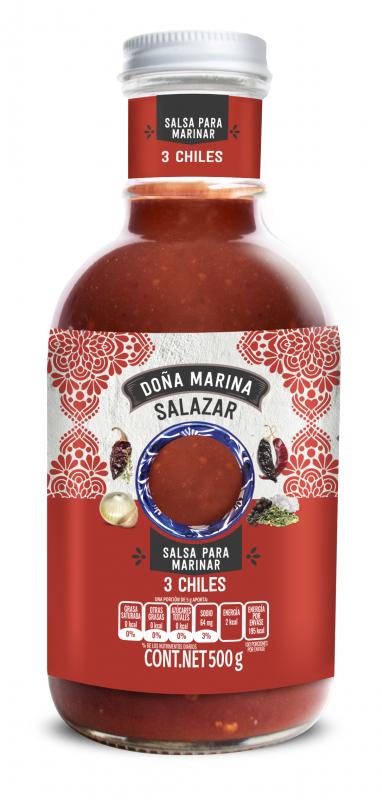 Salsa Para Marinar Sabor 3 Chiles 500 G