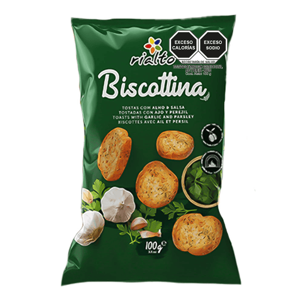 Rialto Biscottina Ajo Y Perejil Paquete 100 G