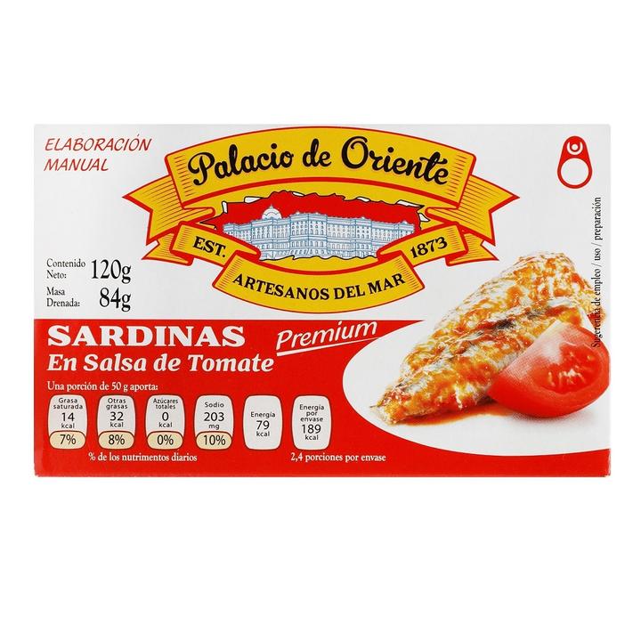 Palacio De Orie Sardinas En Salsa De Tomate 120 G