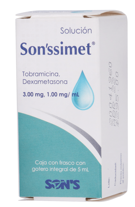 Aldrosa Sonssimet Dexametasona Tobramicina Solución Oftalmica 5 Ml