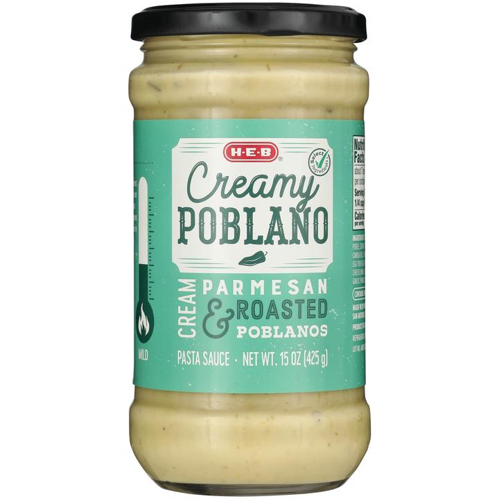 Heb Salsa Cremosa Creamy Poblano 425 G