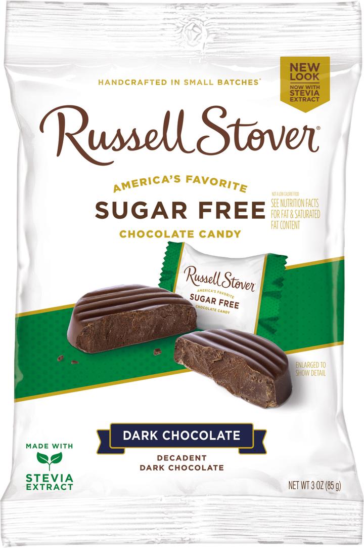 Russell Stover Chocolate Amargo Sin Azúcar 85 G