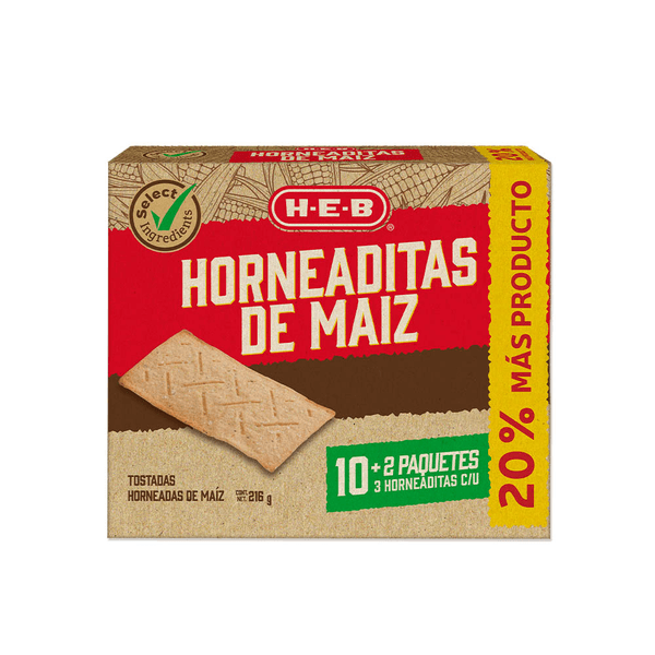 Heb Horneaditas De Maiz Natural 20% 216 G