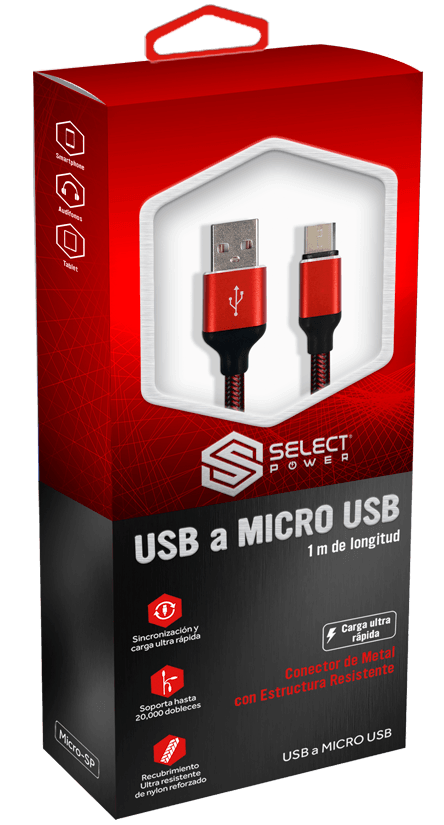 Cable De Carga Y Datos Micro-Sp 1 M 1 Pz