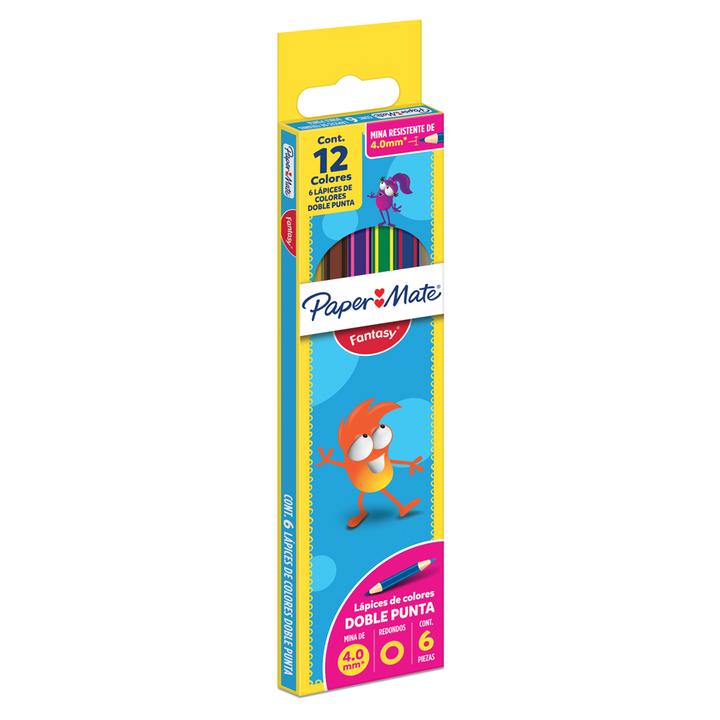 Colores Fantasy Doble Punta Redondos 6 Pz