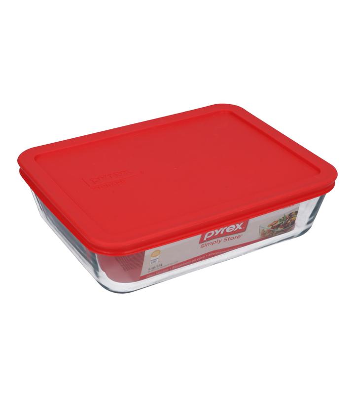 Refractario Rectangular Con Tapa 1 Pz