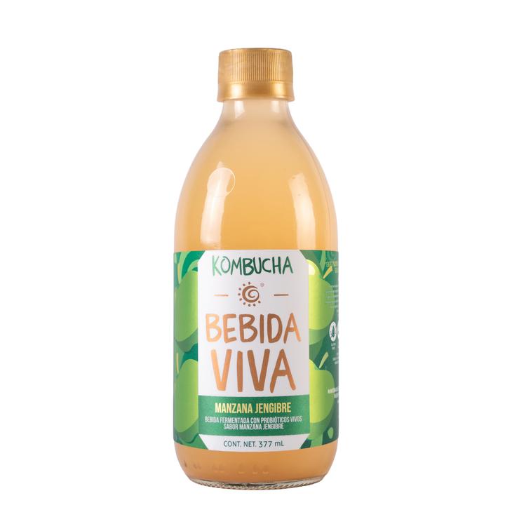 Kombucha Bebida Viva Manzana Jenjibre 377 Ml