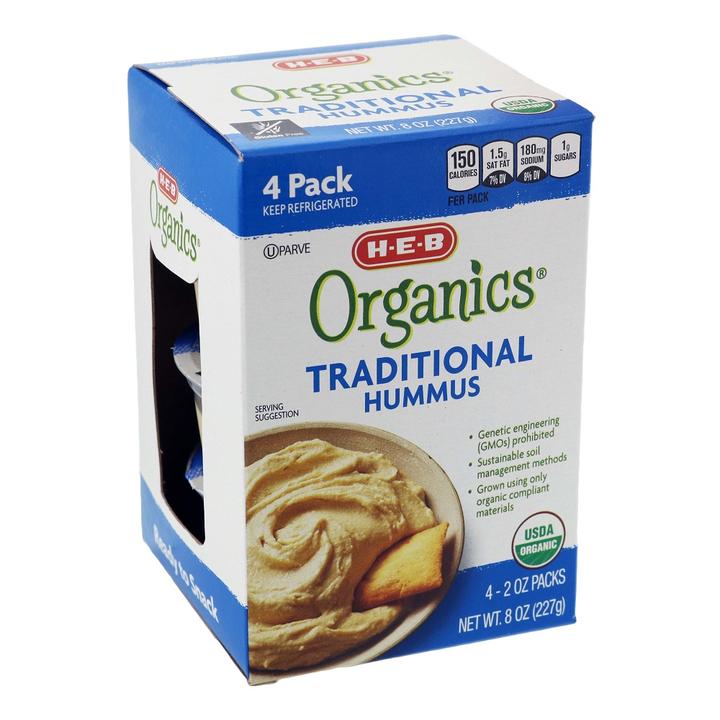 Hummus Tradicional 4pk Orgánico 227 G