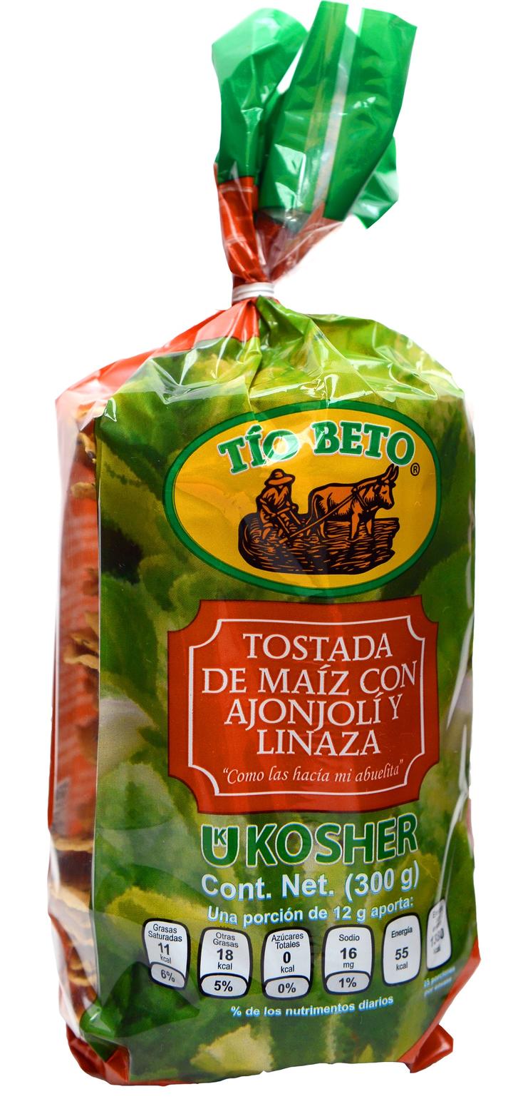 Tostadas De Maíz Con Linaza Y Ajonjolí 300 G