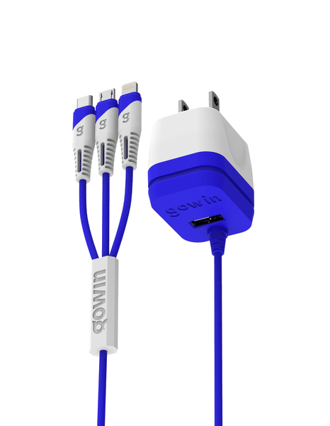 Cargador De Pared 3 En 1 Red-53 2100 Mah Surtido 1 Pz