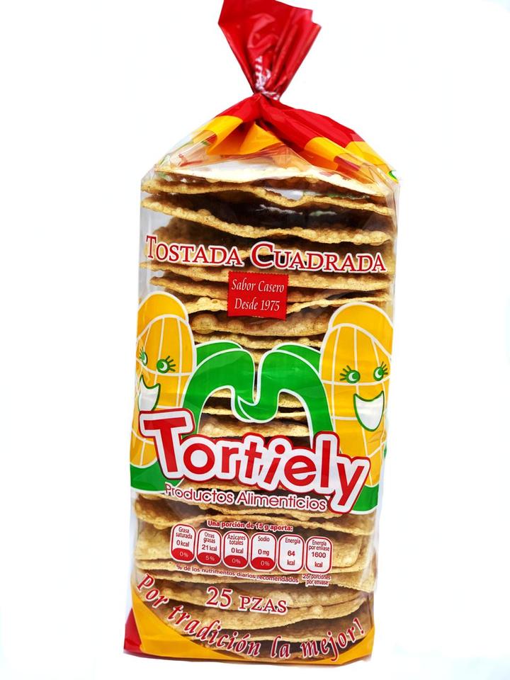 Tostada Cuadrada 25 Pz