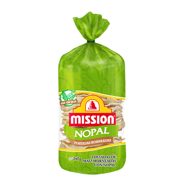 Mission Tostada Horneada Con Nopal 224 G
