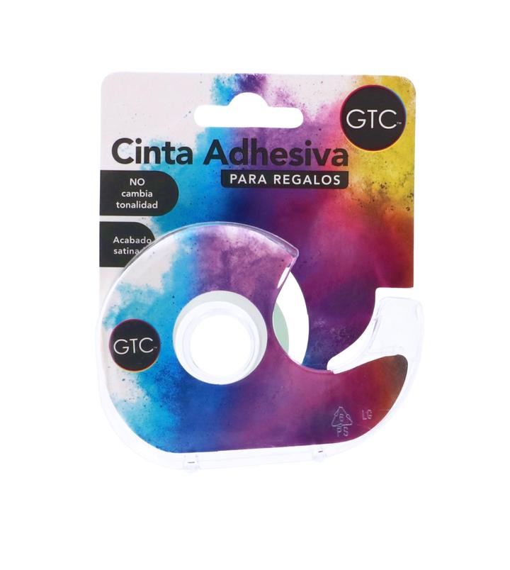 Cinta Adhesiva Regalos Rollo Dispensador 1 Pz