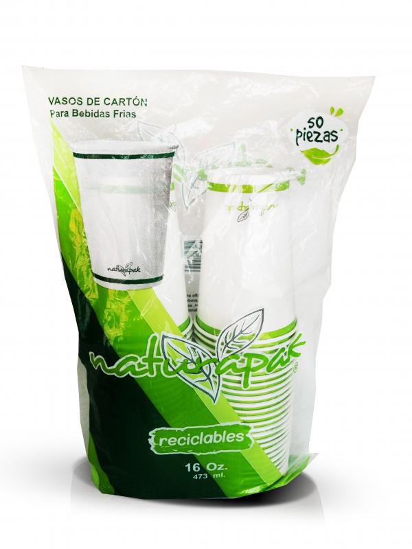 Naturapak Vasos Bebida Fría 473 Ml 50 Pz