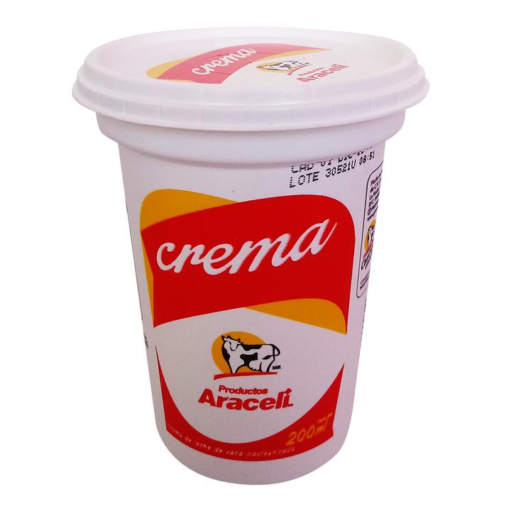 Araceli Crema Pasteurizada 200 G