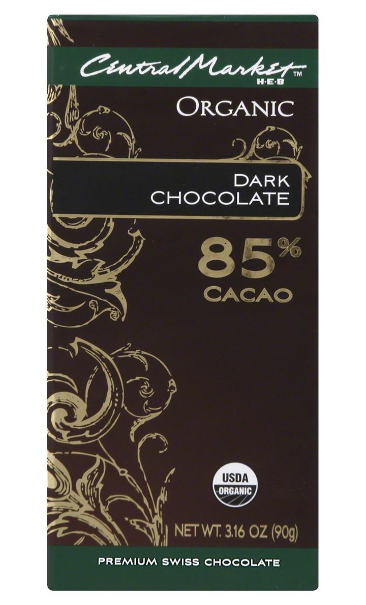 Central Market Chocolate Oscuro 85% 90 G