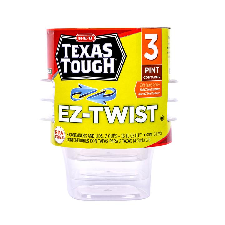 Set Contenedores Con Tapas Ez-Twist 3 Pz