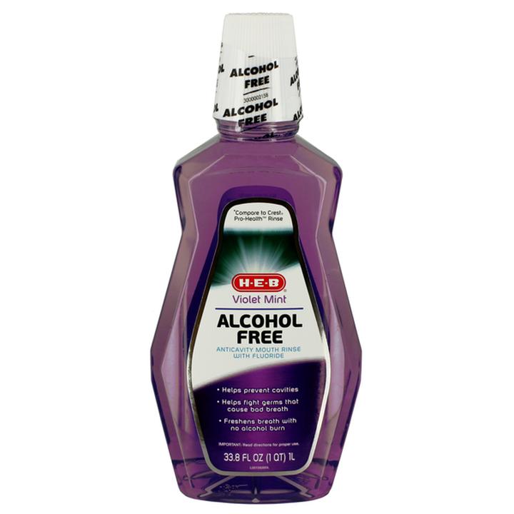 Heb Enjuague Bucal Sin Alcohol Menta Violeta Anticaries 1 L