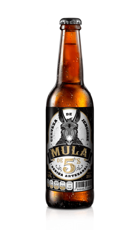 Mula De 5'S Cerveza Jengibre Sin Alcohol 355 Ml