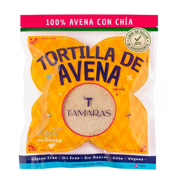 Tortillas 100% Avena Y Chía Tamaras 180 G