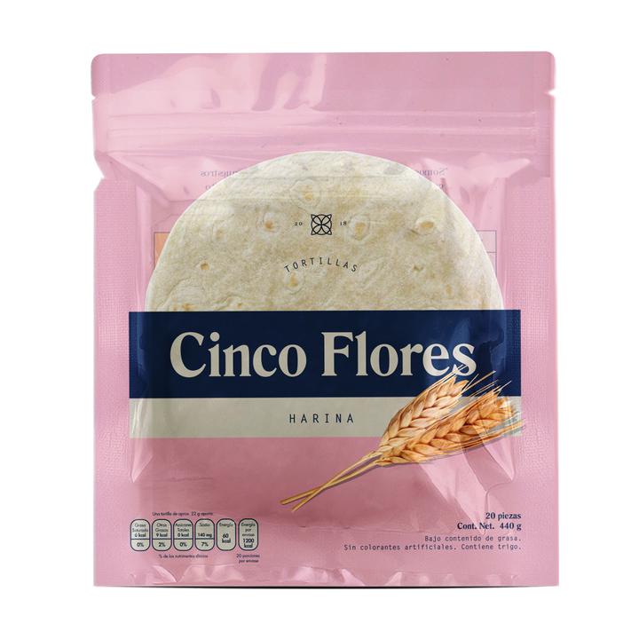 Cinco Flores Tortilla De Harina 440 G