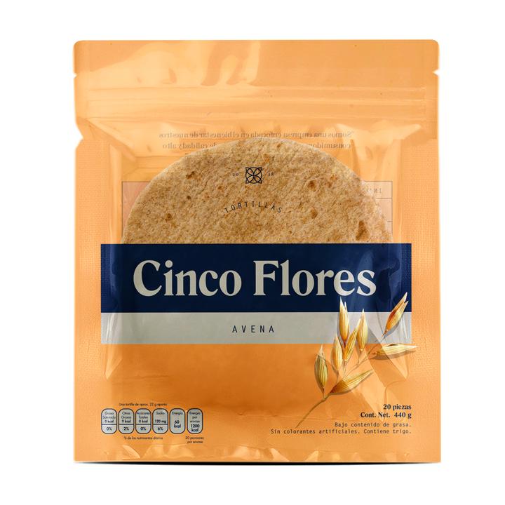 Cinco Flores Tortilla De Harina Con Avena 440 G