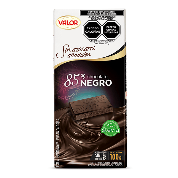 Chocolate Amargo 85% Chocolate Negro 100 Pz