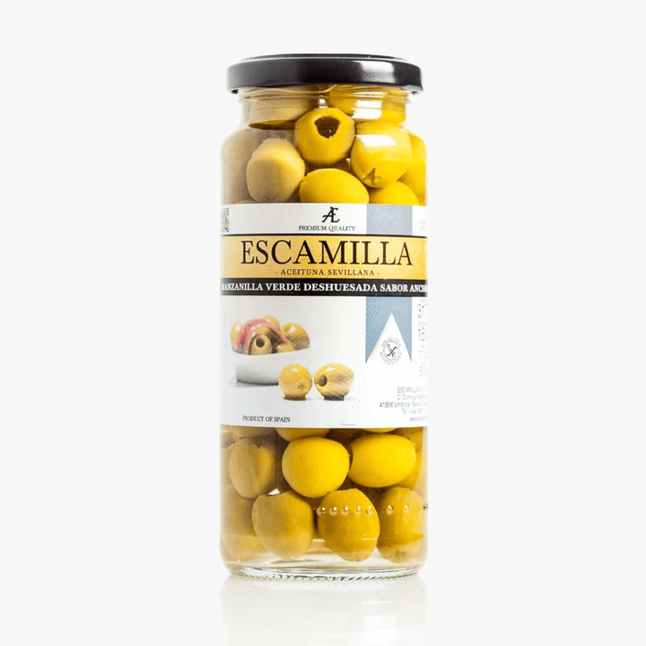 Aceituna Escamilla Verde Deshuasada Anchoa 317g 317 G
