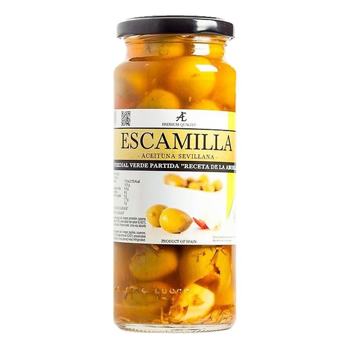 Aceituna Escamilla Verdes Partidas 340g 340 G
