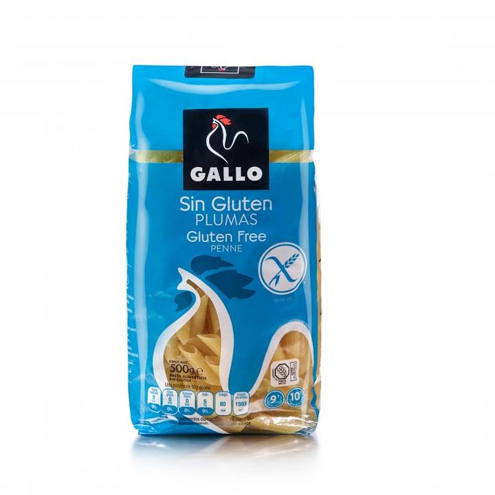 Plumas Pasta Sin Gluten 500 G