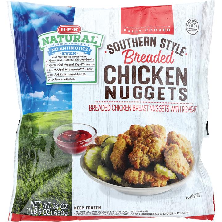 Heb Natural Nuggets De Pollo Empanizado Cocido 680 G