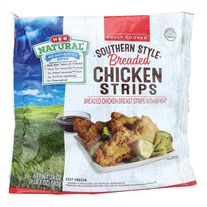 Heb Natural Tiras De Pollo Empanizadas 680 G