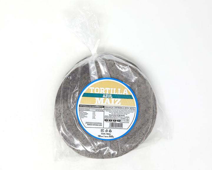 Tortillas De Maíz Azul 18 Pz