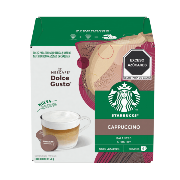 Café En Cápsula Starbucks By Nescafé Dolce Gusto Capuccino 12 Cápsulas 120 G