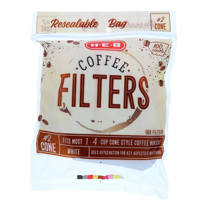 Filtro Para Café Cónico #2 1 A 4 Tazas 1 Pz