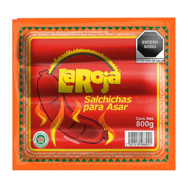 Ponderosa Salchicha Para Asar La Roja 800 G