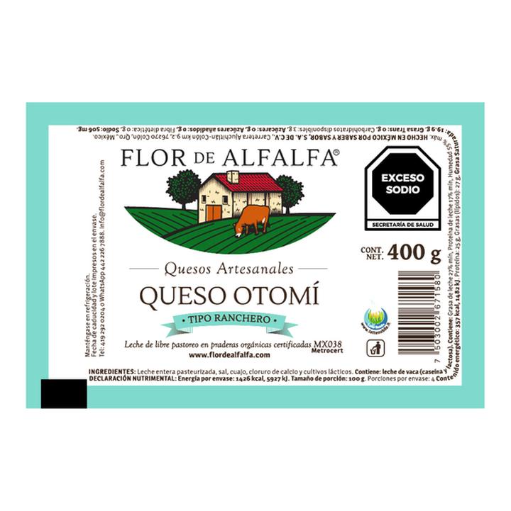 Flor De Alfalfa Queso Otomi Organico 400 G