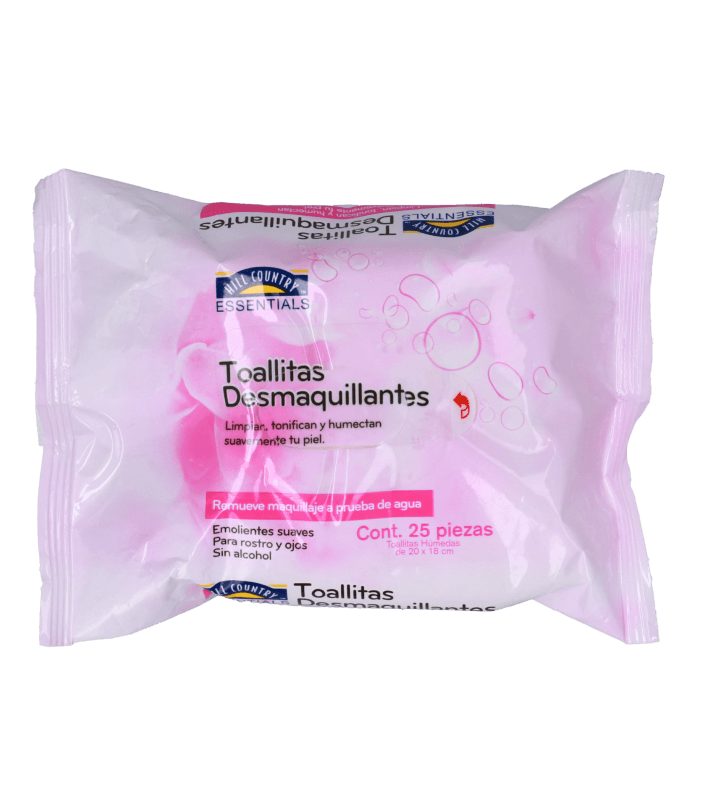 Toallitas Desmaquillantes Sin Alcohol 25 Pz