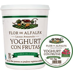 Flor De Alfalfa Yogurt De Frutas Del Bosque 1 Kg